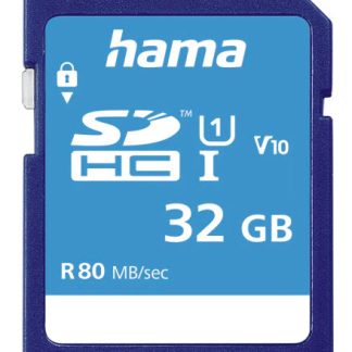 Hama 32GB SDHC Card, UHS-I Class 10, 80MB/s