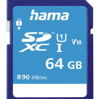 Hama 64GB SDXC Card, UHS-I Class 10, 90MB/s