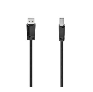 Hama 00200602 USB cable USB 2.0 1.5 m USB A USB B Black