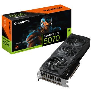 GIGABYTE GeForce RTX 5070 WINDFORCE SFF 12G Graphics Card - 12GB GDDR7, 192bit, PCI-E 5.0, 2512MHz Core Clock, 3 x DP 2.1b, 1 x HDMI 2.1b, DLSS 4, GV-N5070WF3-12GD