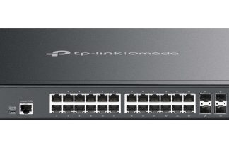 TP-LINK (SX3832MPP) Omada 32-Port 10GE L2+ Managed Switch with 24-Port PoE++, 8x 1/10 Gbps SFP+ Slots, Rackmountable