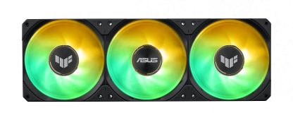 Asus TUF Gaming LC III 360 ARGB LCD Liquid CPU Cooler, 360mm Radiator, Customisable 2.8" LCD, 3x ARGB PWM Fans, Black