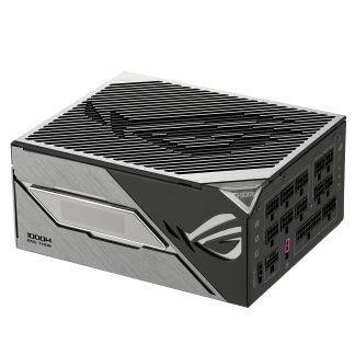 Asus 1000W ROG Thor Platinum III PSU, ATX 3.1, Fully Modular, 80+ Platinum, RGB Lighting, OLED Display, GaN MOSFET, GPU-First, Lambda A++