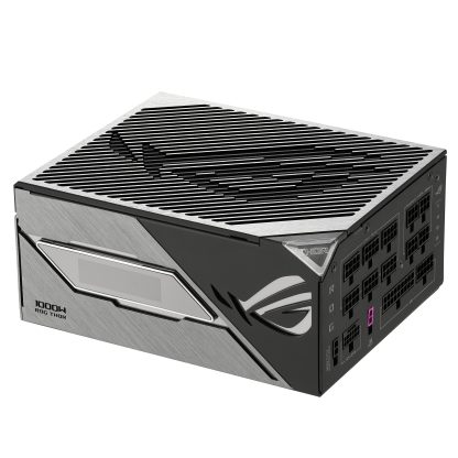 Asus 1000W ROG Thor Platinum III PSU, ATX 3.1, Fully Modular, 80+ Platinum, RGB Lighting, OLED Display, GaN MOSFET, GPU-First, Lambda A++