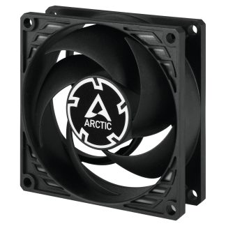 ARCTIC P8 Silent Pressure-optimised Extra Quiet 8cm Case Fans (5 Pack), Black, Fluid Dynamic, 1600 RPM, Black