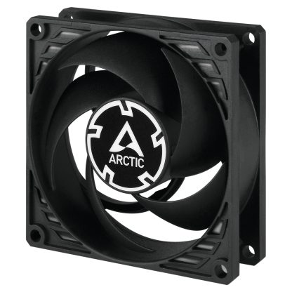 ARCTIC P8 Silent Pressure-optimised Extra Quiet 8cm Case Fans (5 Pack), Black, Fluid Dynamic, 1600 RPM, Black