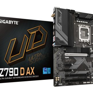 Gigabyte Z790 D AX Ultra Durable Intel 1700 Socket Motherboard, ATX, 4x DDR5 Slots, 3x M.2 Sockets, 2x USB-C Port, 2.5GbE LAN, Wi-Fi 6E, 1x DisplayPort / 1x HDMI Port