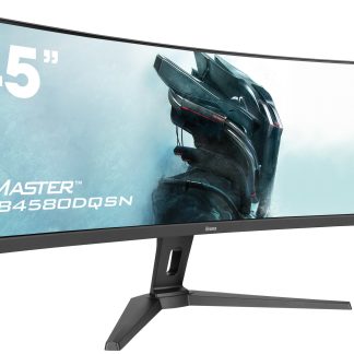 iiyama G-Master Red Eagle 44.5 Inch DQHD UltraWide Curved Gaming Monitor, VA, 165Hz, 0.8ms, Freesync, HDMI, Displayport, USB-C Hub, KVM Switch, Dock, Speakers, Height Adjust, VESA