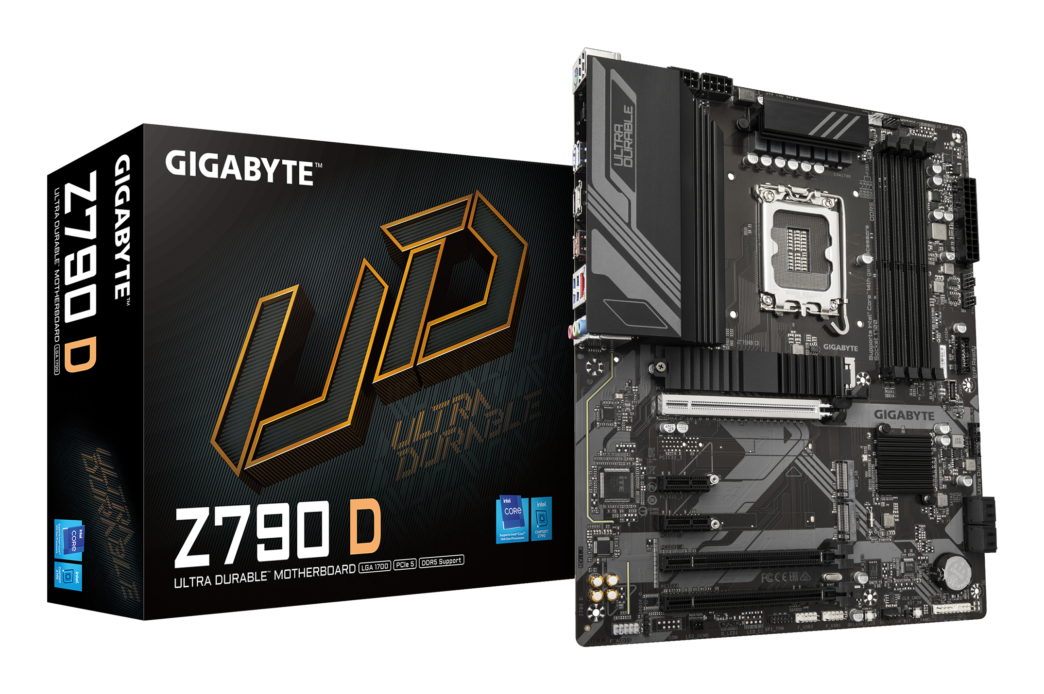 GIGABYTE Z790 D Motherboard - Supports Intel Core 14th Gen CPUs, 12+1+1 Phases Digital VRM, up to 7600MHz DDR5 (OC), 3xPCIe 4.0 M.2, 2.5GbE LAN, USB 3.2 Gen 2