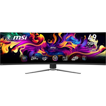 MSI MPG 491CQP QD-OLED computer monitor 124.5 cm (49") 5120 x 1440 pixels DQHD Black