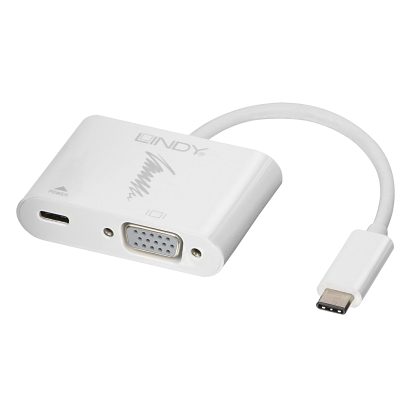 Lindy USB Type C to VGA Converter with Power Delivery