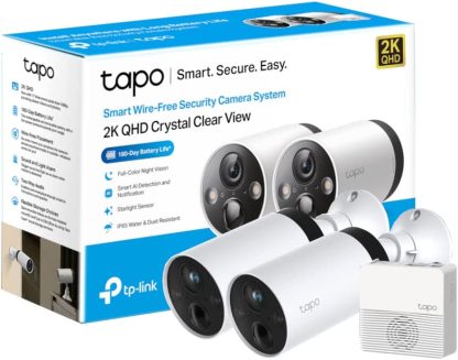 TP-Link Tapo Smart Wire-Free Sec Cam 2P