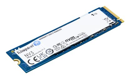 Kingston NV3 (SNV3S/1000G) 1TB NVMe SSD, M.2 Interface, PCIe Gen4, 2280, Read 6000 MB/s, Write 4000 MB/s, 3 Year Warranty