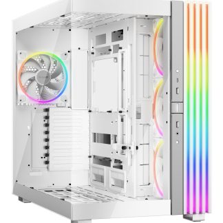 be-quiet! Light Base 900 FX, White, Full Tower E-ATX Case, Massive ARGB LED Strip, Full Windowed Design, 4 Light Wings 140mm PWM fans included