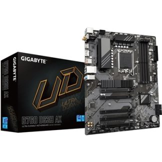 GIGABYTE B760 DS3H AX Motherboard - Supports Intel Core 14th Gen CPUs, 8+2+1 Phases Digital VRM, up to 7600MHz DDR5 (OC), 2xPCIe 4.0 M.2, Wi-Fi 6E, GbE LAN, USB 3.2 Gen 2x2
