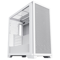 CiT Pro Creator XR Mid-Tower ATX PC White Gaming Case With Mesh Front Panel and Tempered Glass Side Panel 2 x USB3.0 1 x USB Type-C