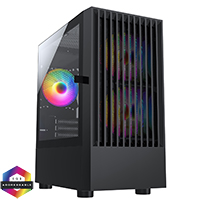CiT Slammer Gaming Case 3 x ARGB Fans Mb Sync TG Side Panel