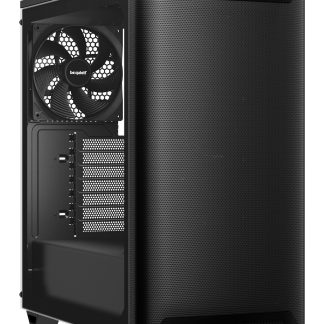 be quiet! Pure Base 501 Airflow Window Black ATX Mid Tower Case with USB-A, USB-C, 2 x Pure Wings 2 140mm Black PWM Fans, Sleek Front Panel and Airflow Cover