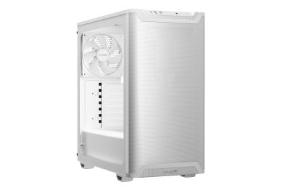 be quiet! Pure Base 501 Airflow Window White ATX Mid Tower Case with USB-A, USB-C, 2 x Pure Wings 2 140mm Black PWM Fans, Sleek Front Panel and Airflow Cover