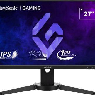 Viewsonic OMNI VX2779J-HD-PRO 27 Inch IPS Gaming Monitor, Full HD, 180Hz, 1ms,  2x HDMI, DisplayPort, Freesync, HDR10, Height Adjustable, Swivel, Rotate, VESA