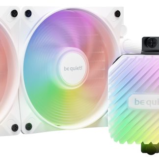 be quiet! Light Loop 240mm AIO CPU Liquid Cooler, High-Performance ARGB Lighting, Dual 120mm PWM Fans, Ultra-Quiet Operation, Easy Maintenance, Intel/AMD Compatible, White