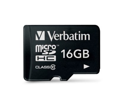 Verbatim 16GB Micro SDHC Class 10/U1 Card