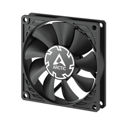 ARCTIC P8 Slim 80mm PWM PST Case Fan w/ Cable Splitter, Black, Fluid Dynamic, 300-3000 RPM