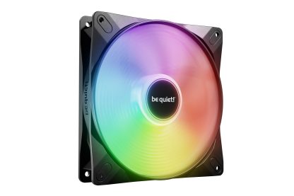 Be Quiet! (BL123) Light Wings LX 120mm PWM High-Speed ARGB Case Fan, Rifle Bearing, Impeller w/ 16 LEDs, Daisy-Chain, Up to 2100 RPM, Black