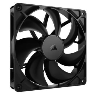 Corsair RS140 PWM 140mm Case Fan, Magnetic Dome Bearing, Daisy-Chain 4-Pin, 1700 RPM, AirGuide Tech, Black