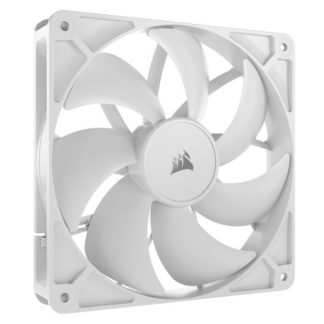 Corsair RS140 PWM 140mm Case Fan, Magnetic Dome Bearing, Daisy-Chain 4-Pin, 1700 RPM, AirGuide Tech, White