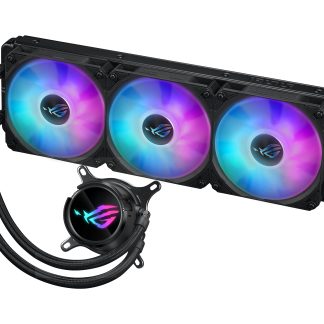Asus ROG STRIX LC III 360 ARGB Liquid CPU Cooler, 360mm, 7th Gen v2 Asetek Pump, ARGB Fans, Rotatable Water Block