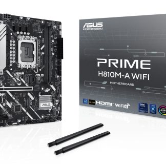 Asus PRIME H810M-A WIFI, Intel H810, 1851, Micro ATX, 2 DDR5, HDMI, DP, Wi-Fi 6E, GB LAN, 2x M.2