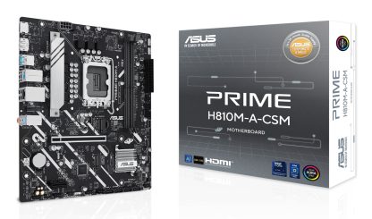 Asus PRIME H810M-A-CSM - Corporate Stable Model, Intel H810, 1851, Micro ATX, 2 DDR5, HDMI, DP, GB LAN, 2x M.2