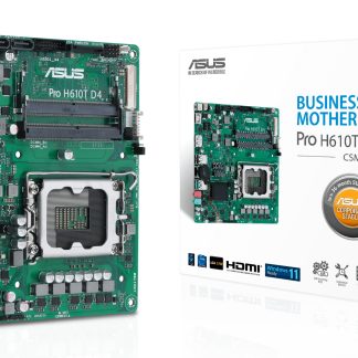 Asus PRO H610T D4-CSM - Corporate Stable Model, Intel H610, 1700, Thin Mini ITX, 2 DDR4 SO-DIMM, HDMI, DP, LVDS, 19v DC in, 1x M.2