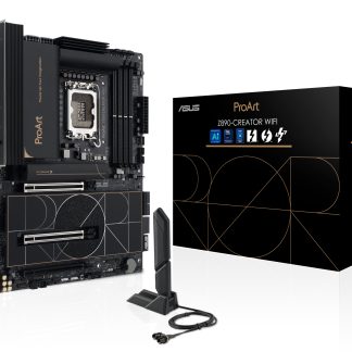 Asus PROART Z890-CREATOR WIFI, Intel Z890, 1851, ATX, 4 DDR5, HDMI, 2 TB5, Wi-Fi 7, 10G & 2.5G LAN, 5x M.2, Creator Hub