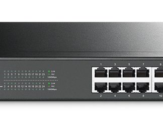 TP-Link TL-SG1024 network switch Unmanaged L2 Gigabit Ethernet (10/100/1000) Black