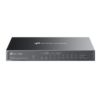 TP-LINK (ES210GMP) Omada 10-Port Gigabit Easy Managed Switch with 8-Port PoE+, SFP/RJ45 Combo Port, Metal Casing