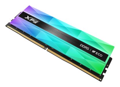Adata LANCER NEON AX5U6400C3216G-CLANRSG DDR5 6400MHz, 16GB, (1 x 16GB) CL32, 1.4v, Retail, Silver RGB System Memory, Using Eco-Friendly Material