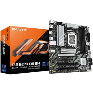 GIGABYTE B860M DS3H Motherboard - Intel Core Ultra Series CPUs, 5+1+2+1 Phases VRM, up to 9066MHz DDR5, 1xPCIe 5.0 + 1xPCIe 4.0 M.2, 2.5GbE LAN, USB 3.2 Gen 2