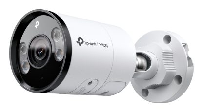 TP-LINK (InSight S385 4MM) VIGI 8MP Outdoor Full-Colour Bullet Network Camera w/ 4mm Lens, IP67, PoE, AI Detection/Classification, Two-Way Audio, H.265+