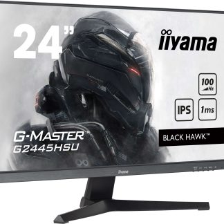 iiyama G-MASTER G2445HSU-B2 24 inch IPS Monitor, Full HD, 1ms, HDMI, DisplayPort, HDCP, USB Hubx2, Freesync, 100Hz, Speakers, Black, Internal PSU, VESA
