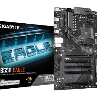 Gigabyte B550 EAGLE AMD AM4 Socket Motherboard, ATX, 4x DDR4 Slots, 2x M.2 Sockets, 2x USB-C Port, GbE LAN, 1x HDMI Port