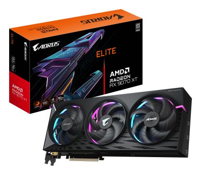 GIGA VGA 16GB Radeon RX9070XT AORUS Elite OC-16GD 2xDP/2xHDM
