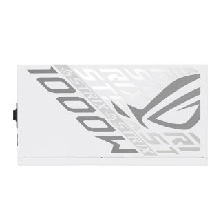 Asus ROG Strix 1000W Platinum White Edition PSU, Fully Modular, 80+ Platinum, ATX 3.1, PCIe 5.0, GaN MOSFET, Intelligent Voltage Stabilizer
