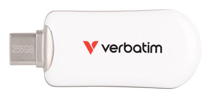 VERBATIM PLECTRA USB-C FLASH DRIVE WHITE 256GB