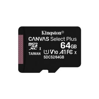 Kingston Technology 64GB micSDXC Canvas Select Plus 100R A1 C10 Single Pack w/o ADP
