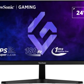 Viewsonic VX24G1-HD 24 Inch Full HD IPS Gaming Monitor, 1920x1080 resolution, 180Hz, HDMI, DisplayPort, 1ms, Freesync, VESA