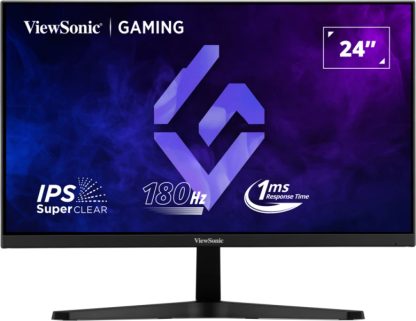 Viewsonic VX24G1-HD 24 Inch Full HD IPS Gaming Monitor, 1920x1080 resolution, 180Hz, HDMI, DisplayPort, 1ms, Freesync, VESA