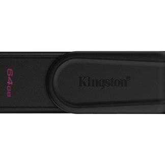 Kingston DataTraveler Exodia S DTXS/64GB USB Flash Drive, 64GB, USB 3.2,  Black, Swivel Cap Design