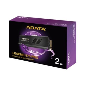 ADATA Legend 970 2TB PCIe Gen 5 NVMe SSD with Dual-Layer Active Cooling, M.2 Interface , 2280, Read 14,000MB/s, Write 11,000MB/s, 5 Year Warranty